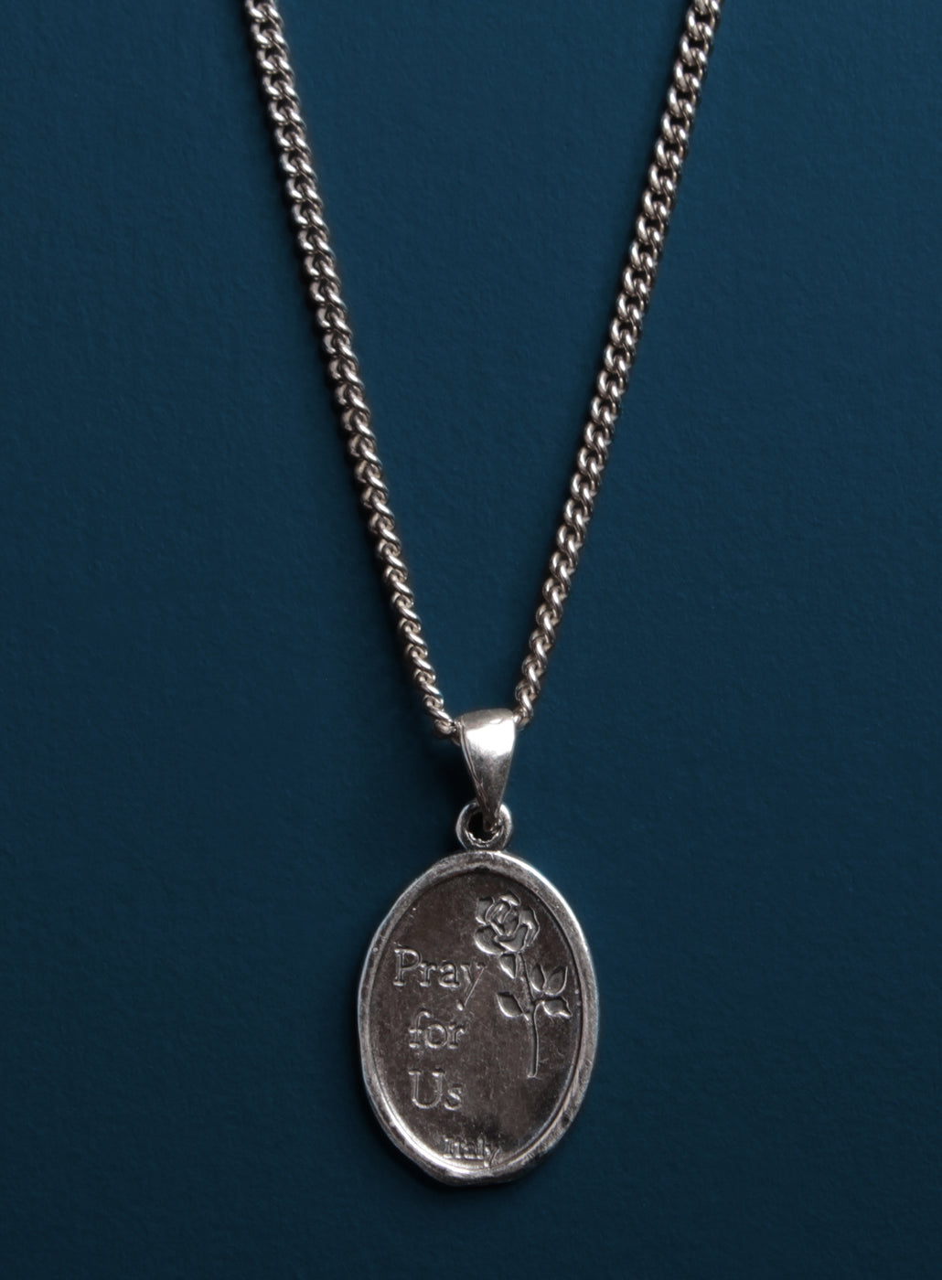 St. Jude Sterling Silver Medal Necklace For Men — We Are All Smith