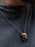 Open Jaw Skull Necklace in Bronze with Oxidized Sterling Silver Chain Jewelry We Are All Smith   