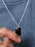 925 Sterling Silver Genuine Black Onyx Pendant Chain Necklace Necklace WE ARE ALL SMITH: Men's Jewelry & Clothing.   