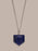 925 Sterling Shield Shape Genuine Lapis Lazuli Pendant Necklace Necklace WE ARE ALL SMITH: Men's Jewelry & Clothing.   