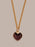 Raw Garnet Heart Shaped 14k Gold Filled Pendant Necklace for Men Necklaces WE ARE ALL SMITH: Men's Jewelry & Clothing.