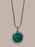 Sterling Silver Emerald Green Enamel Saint Christopher Medal Necklace for Men Necklace WE ARE ALL SMITH: Men's Jewelry & Clothing.   