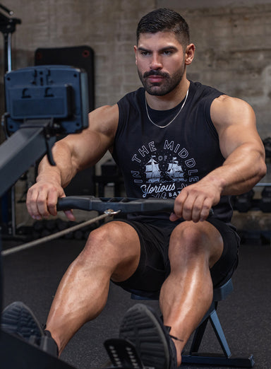 In the Middle of Glorious Battle Black Muscle Shirt for Men Tanktop WE ARE ALL SMITH