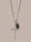 925 Sterling Silver Cubic Zirconia Cross with Blue Topaz Pendant Necklaces We Are All Smith