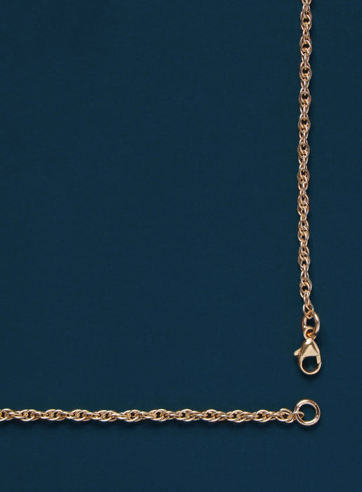 Vermeil / 14K Gold Filled Cross Necklace (Rope Chain) — WE ARE ALL