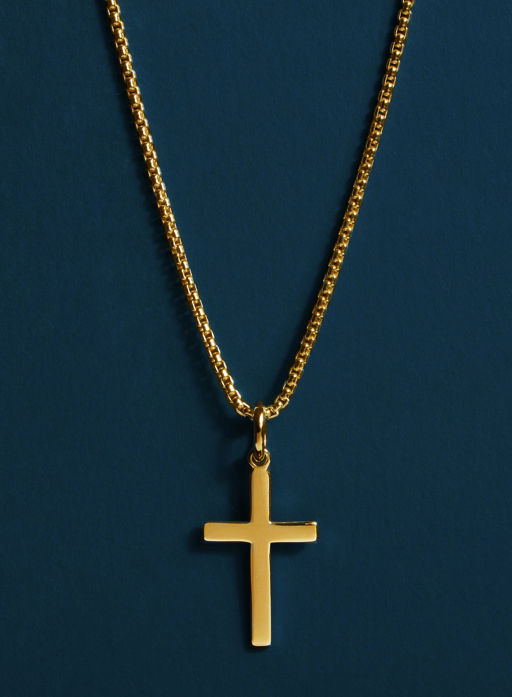 14k Gold Filled and Vermeil Gold Cross Necklace for Men — WE ARE ALL SMITH