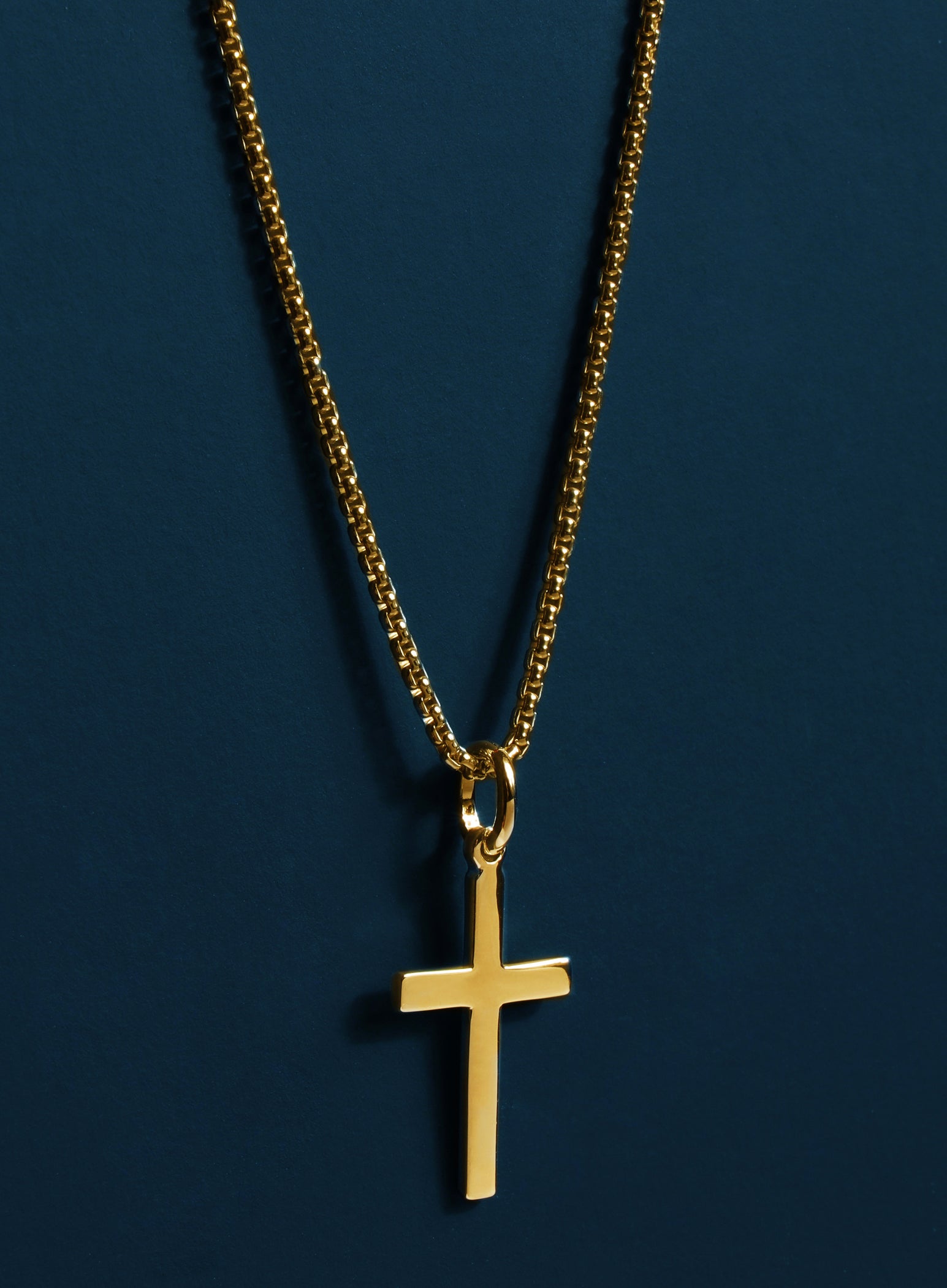 14k Gold Filled and Vermeil Gold Cross Necklace for Men — WE ARE ALL SMITH