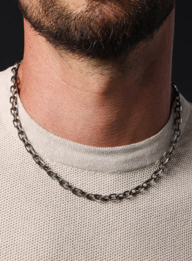 Sweatproof + Waterproof Silver Rope chain necklace 2.5 mm — WE ARE ALL SMITH