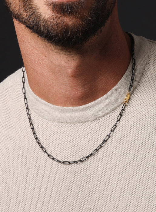THE MEN THING Pure Titanium Steel Black Nail Pendant with 24inch Round Box  Chain for Men & Boy Titanium Plated Stainless Steel Necklace Price in India  - Buy THE MEN THING Pure