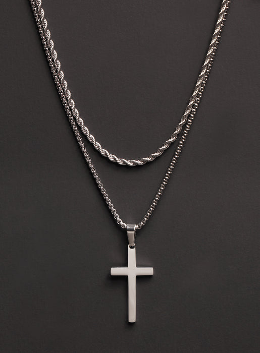 Silver Cross Necklace – SergeDeNimes US