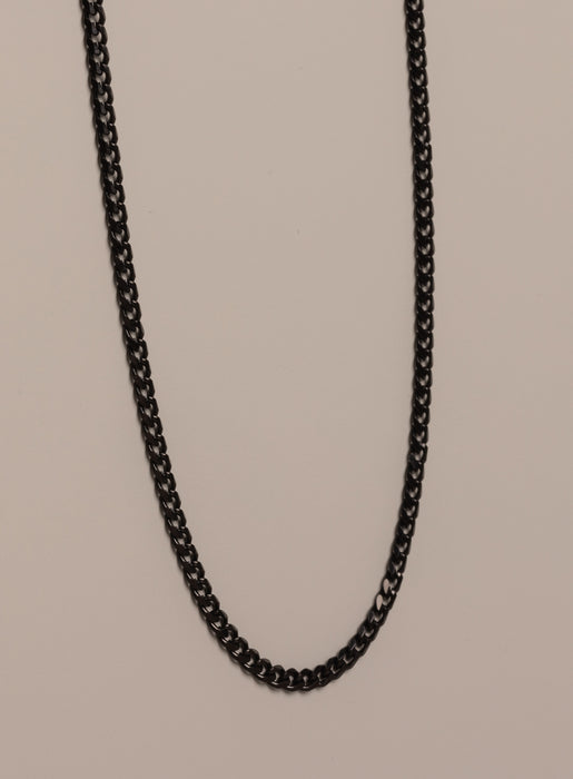 The Black Mamba® - 10mm Black Cuban Link Chain in Black Gold