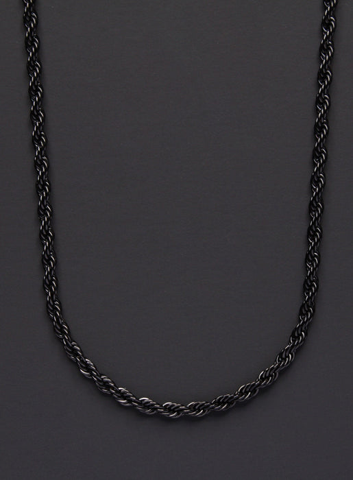 3mm Black Rope necklace — WE ARE ALL SMITH