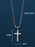 Sweatproof + Waterproof Small Cross Necklace for men Necklaces WE ARE ALL SMITH: Men's Jewelry & Clothing.   