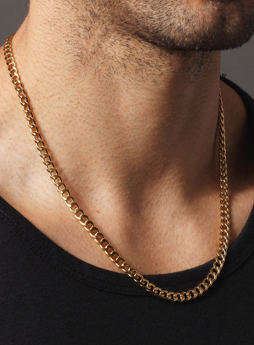 Waterproof Stainless Steel 4.5 mm Curb Chain Necklace — WE ARE ALL SMITH