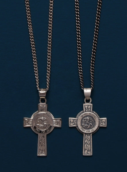 St michael 2024 cross necklace