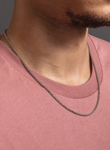 925 Sterling Silver Minimalist 2mm Cuban Chain Necklace for Men — WE ARE  ALL SMITH