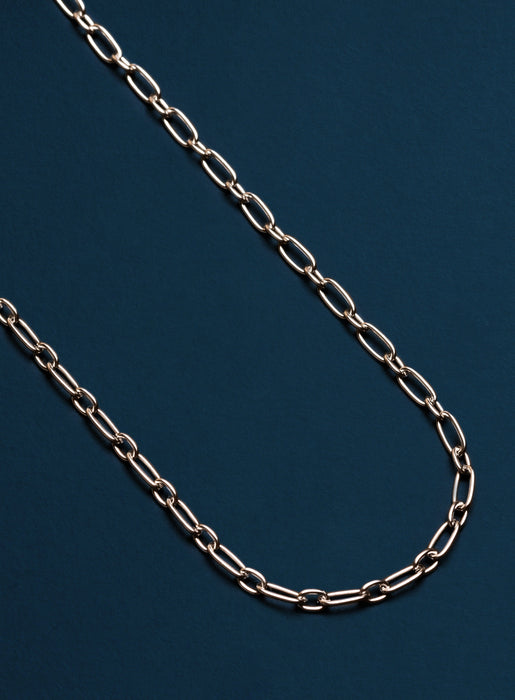 Waterproof 4mm Large Rolo Stainless Steel Chain for Men — WE ARE ALL SMITH