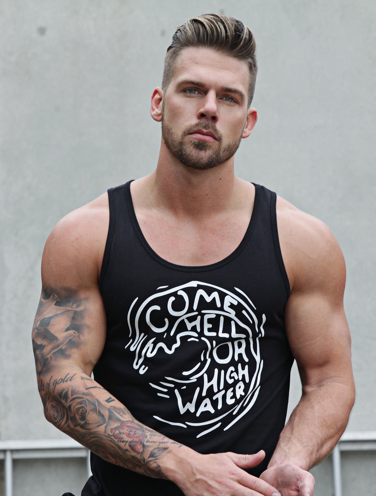 Lift Heavy Lift Well Black Tank Top — WE ARE ALL SMITH